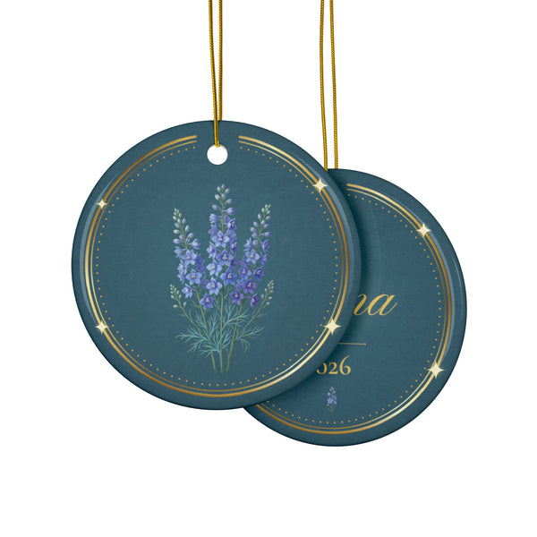 July Birth Flower Ornament