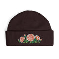 January carnation beanie, Plum