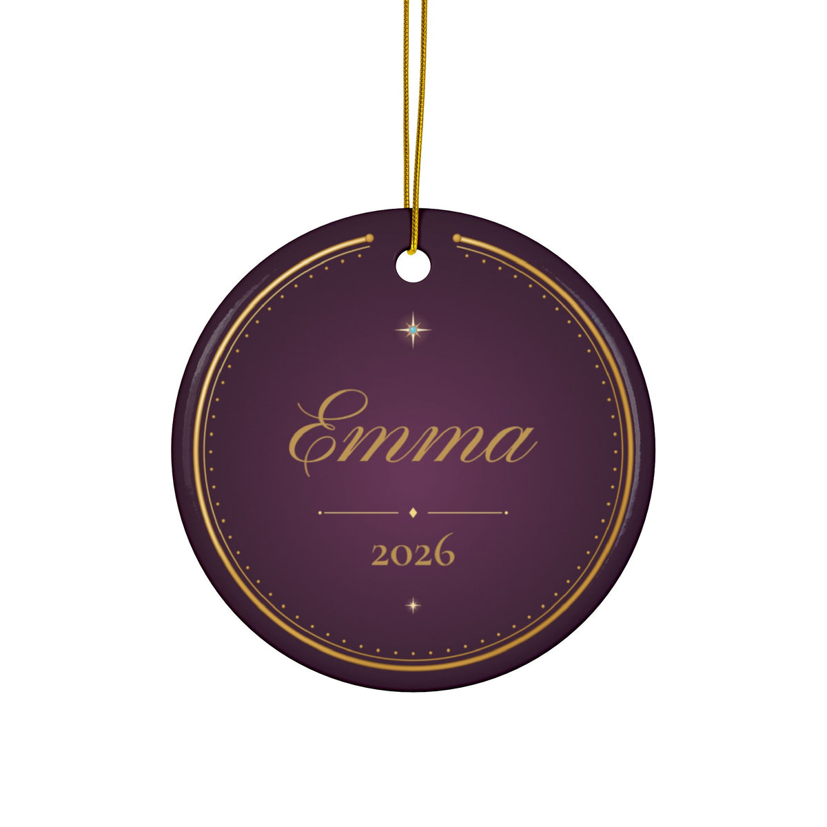 Personalized Christmas Ornament, March Birthstone Gift, Aquamarine Hoverfly Keepsake Ornament 2026, Custom Name & Year, Gift for Mom