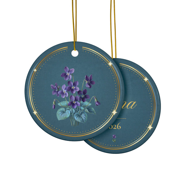 February Birth Flower Ornament
