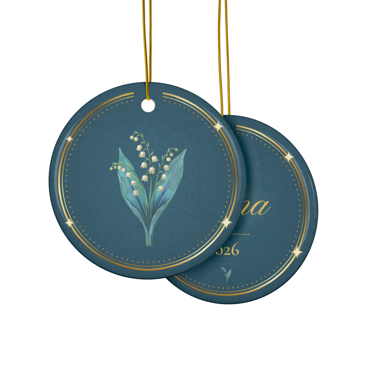 May Birth Flower Ornament