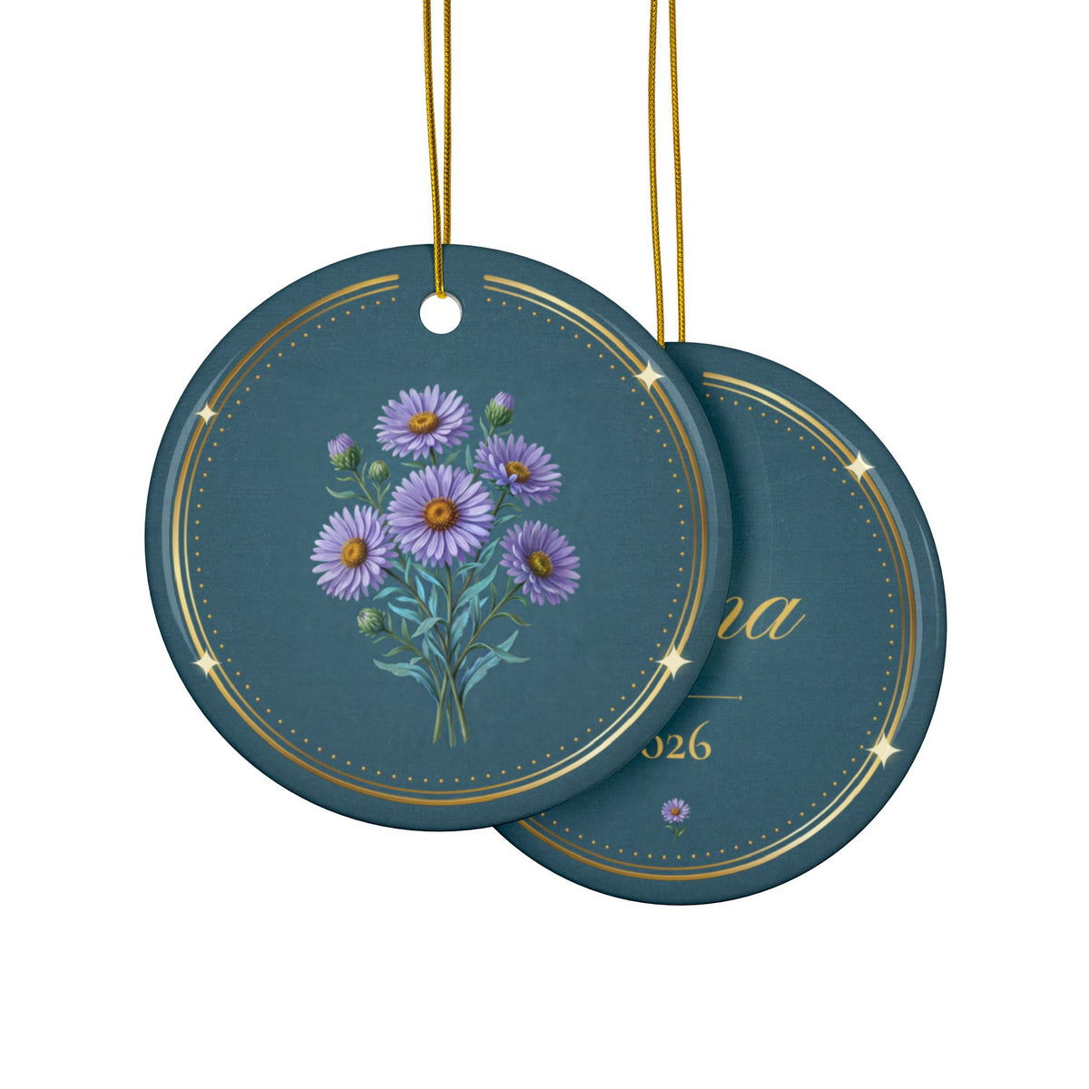 September Birth Flower Ornament