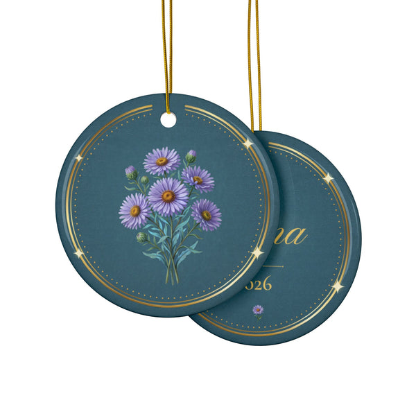 September Birth Flower Ornament