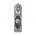 January birth flower bookmark, pink carnation in vintage lace