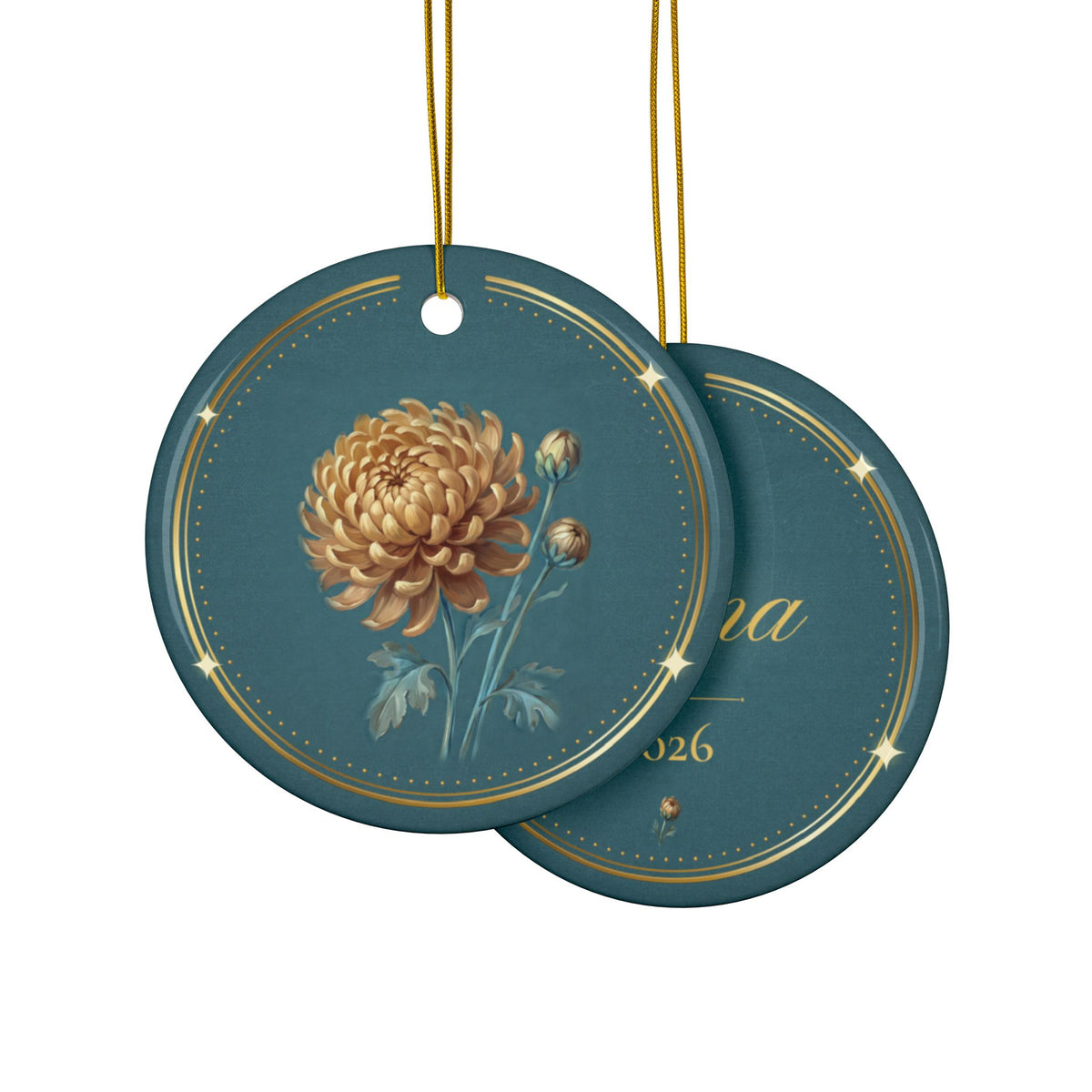 November Birth Flower Ornament