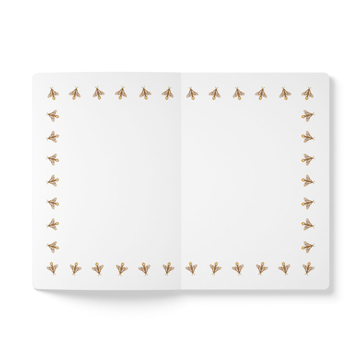 Jeweled pearl firefly journal with vintage brooch art on a navy cover, June birthstone gift, view 5