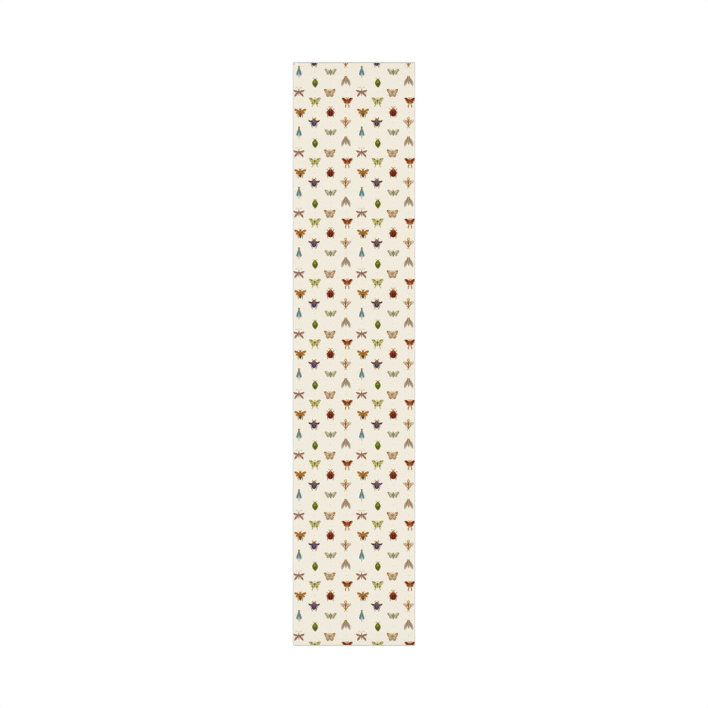 Jeweled Insect Wrapping Paper, Ivory Bridal Shower Gift Wrap, Vintage Brooch Bug Pattern, Elegant Wedding & Birthday Wrap