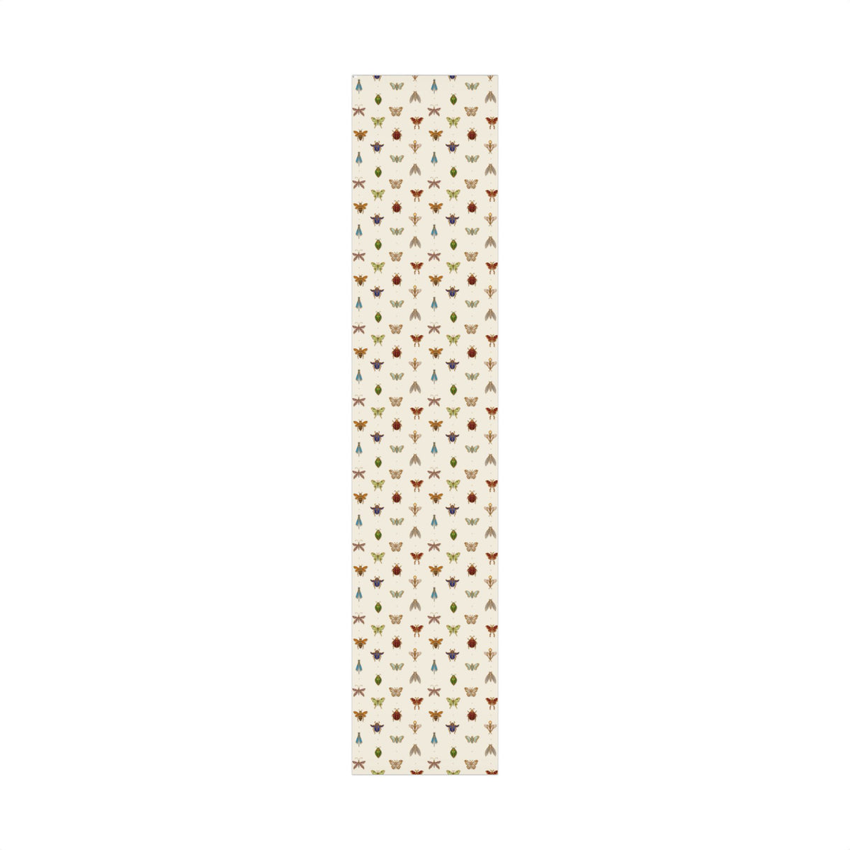 Jeweled Insect Wrapping Paper, Ivory Bridal Shower Gift Wrap, Vintage Brooch Bug Pattern, Elegant Wedding & Birthday Wrap
