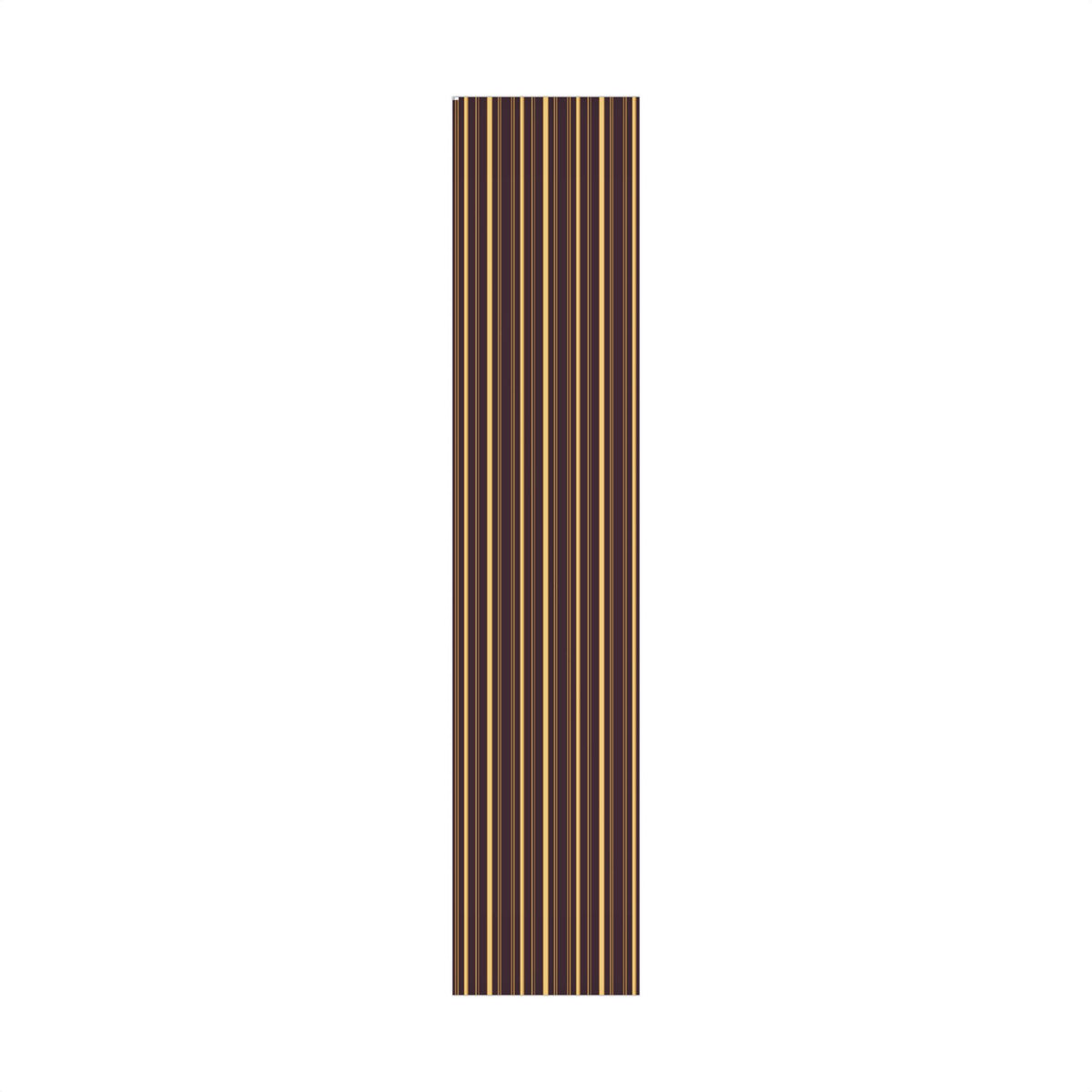 1960s-inspired gold stripe wrapping paper on deep plum, view 6