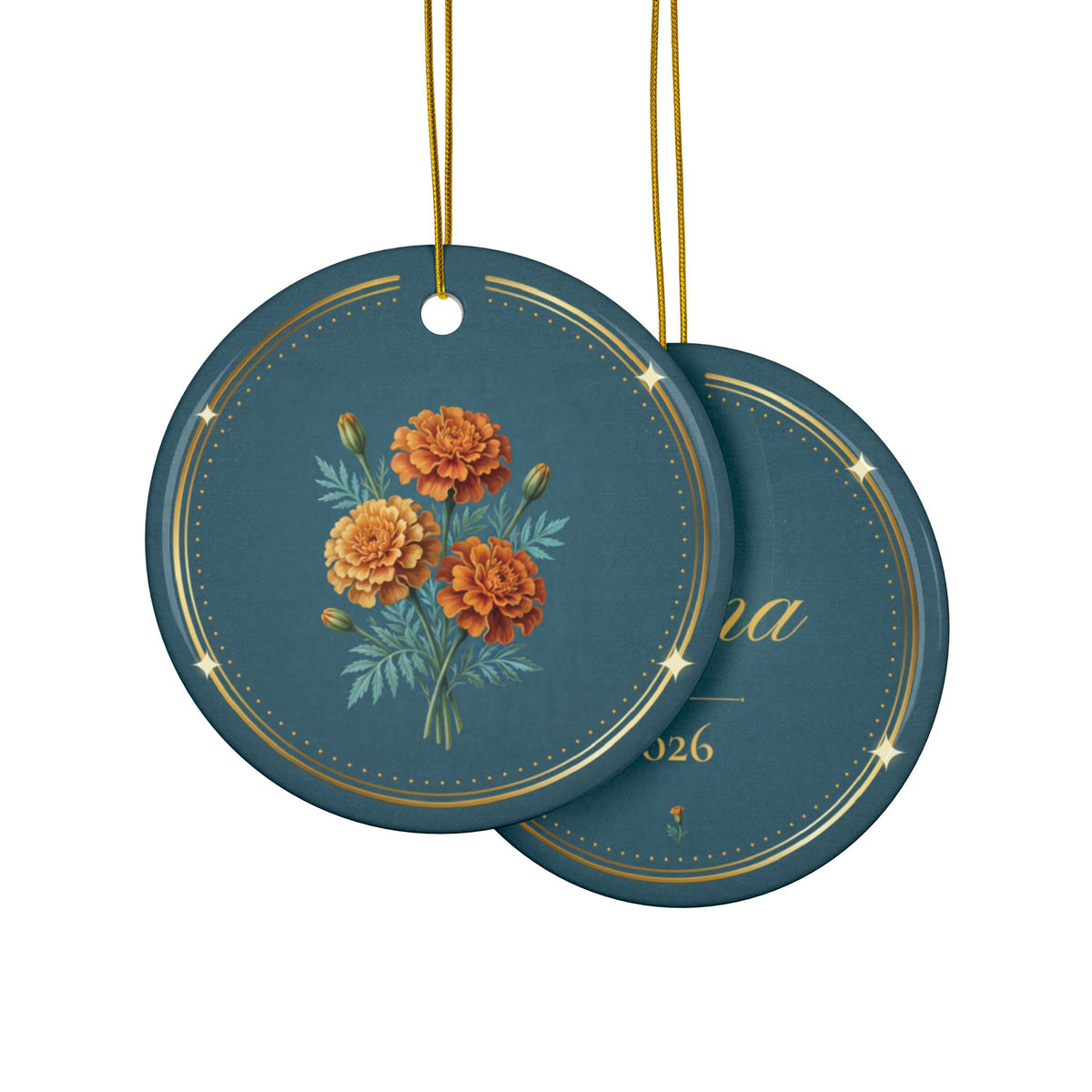 October Birth Flower Ornament