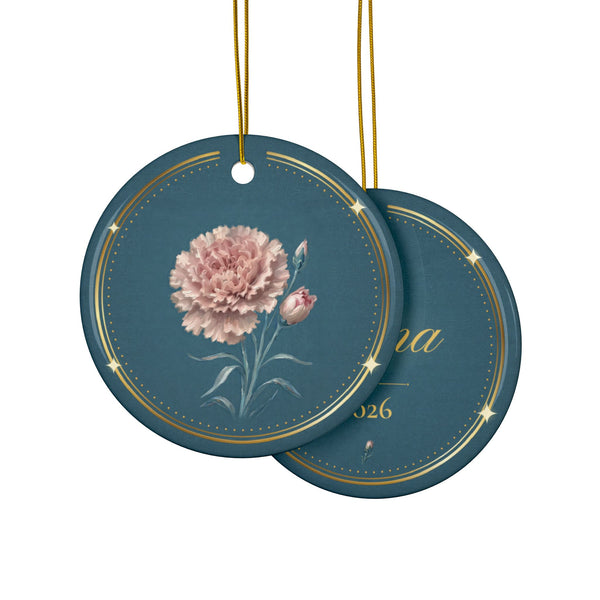 January Birth Flower Ornament