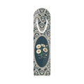 Metal bookmark with white daisy, the April birth flower, in vintage lace floral art