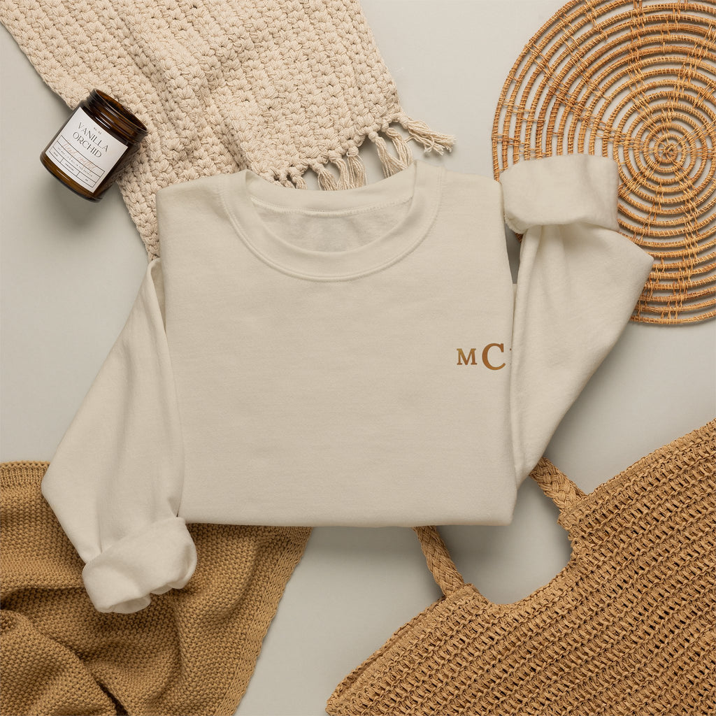 October birthstone sweatshirt with jeweled opal butterfly brooch art and personalized monogram, view 7