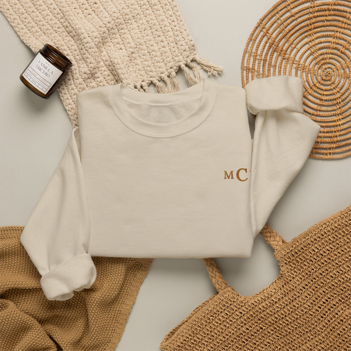 October birthstone sweatshirt with jeweled opal butterfly brooch art and personalized monogram, view 7