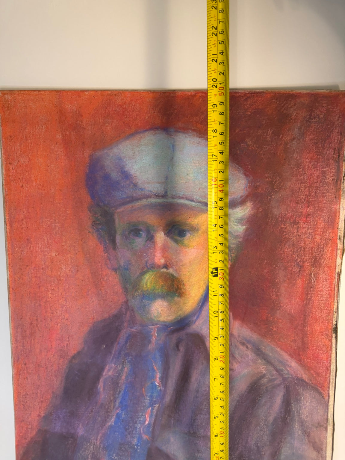 Colorful signed original portrait by New Orleans artist Fred Haines, view 5