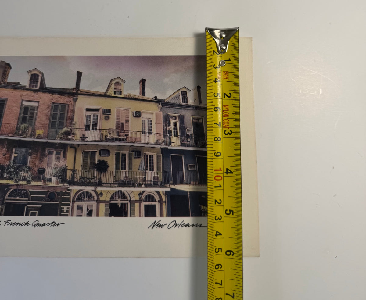 Set of 4 vintage 1986 hand-tinted New Orleans postcards of the French Quarter, Jackson Square and St. Louis Cathedral, view 9