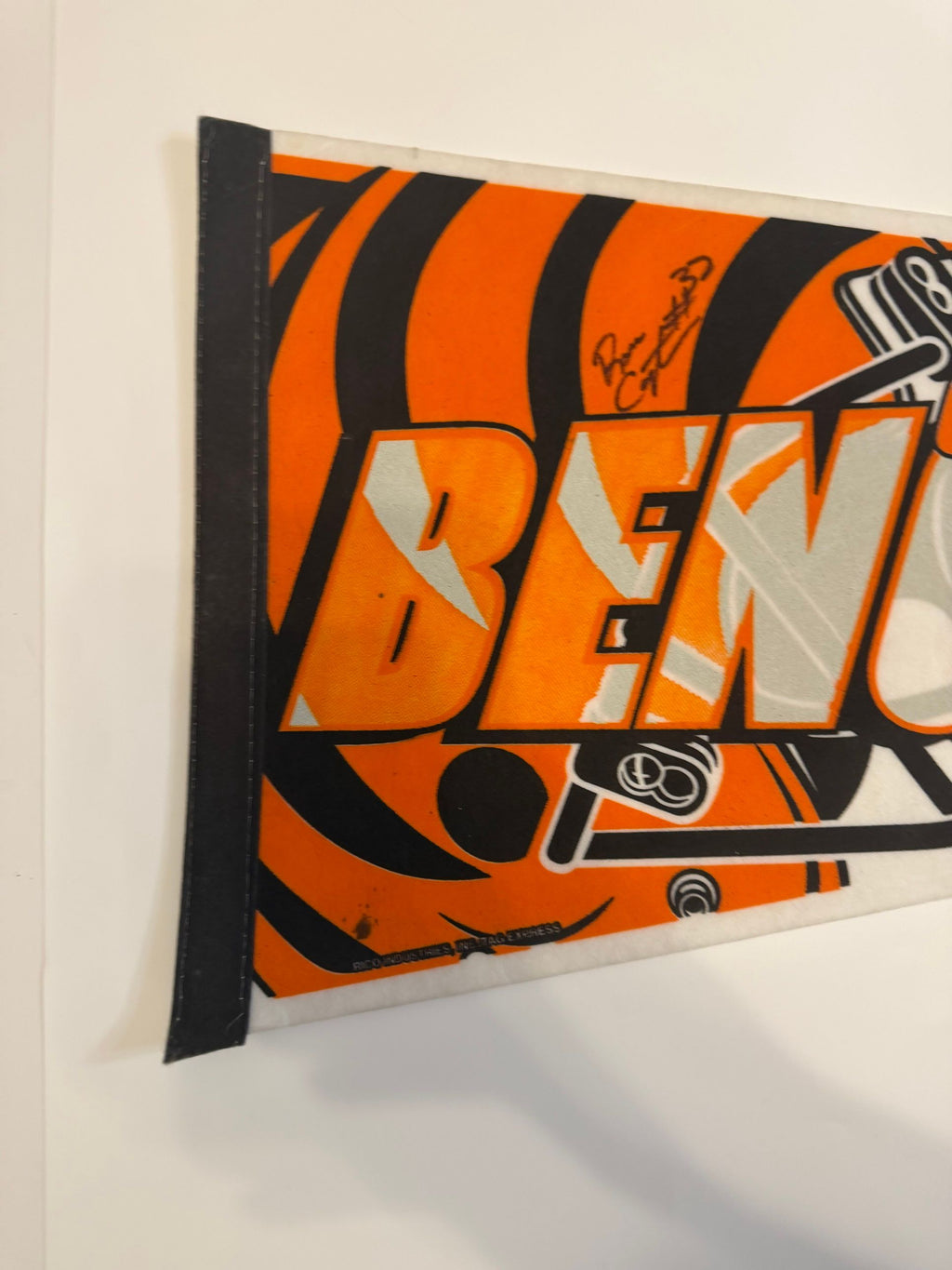 Bengals pennant header and lettering