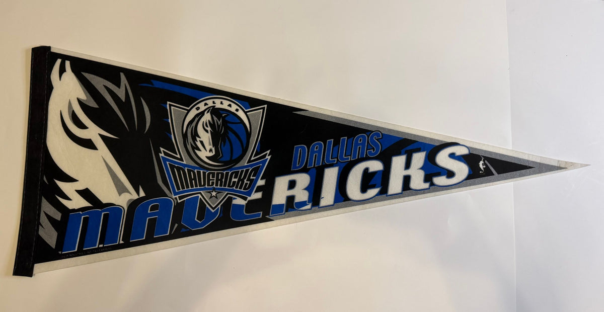 Dallas Mavericks felt pennant, horse head logo