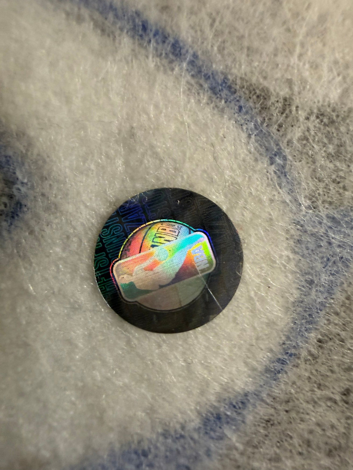NBA official licensed product hologram on back