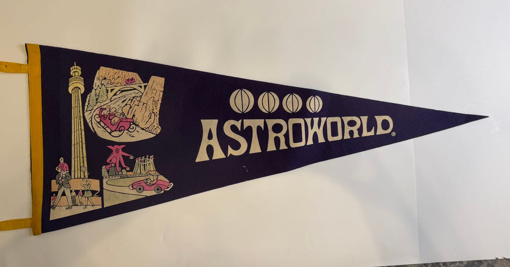 Vintage Astroworld felt pennant
