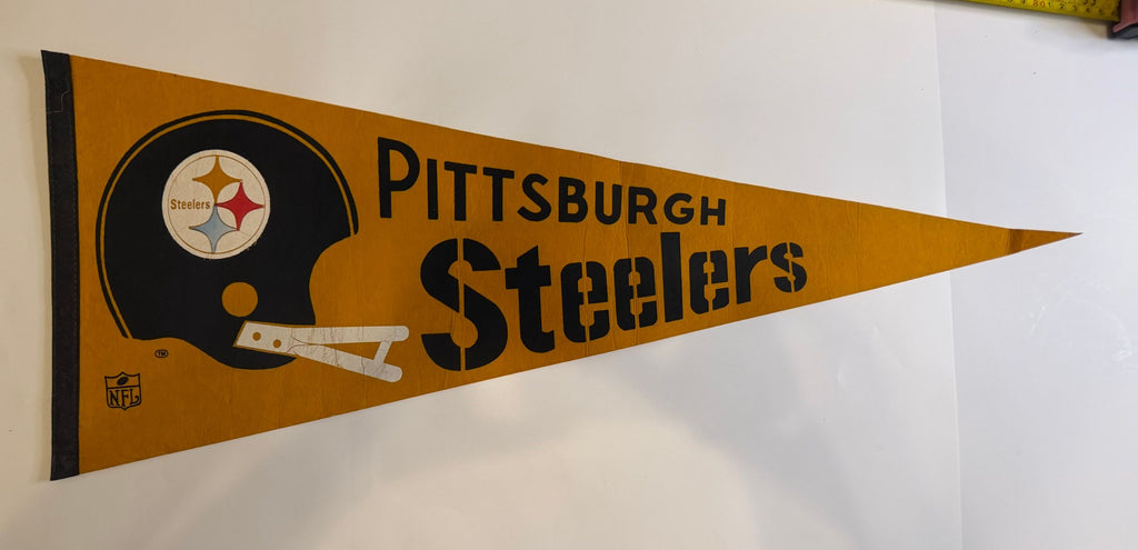 Vintage Pittsburgh Steelers felt pennant