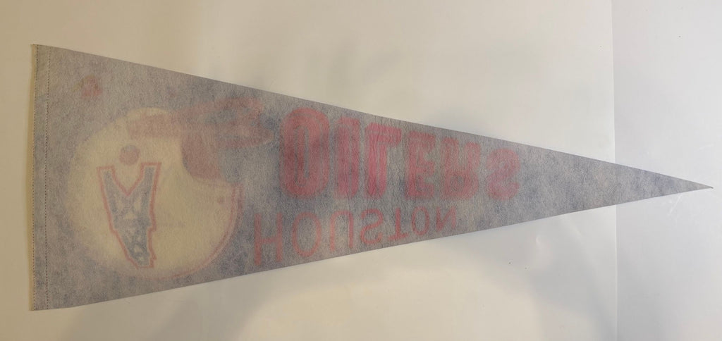 Back of Oilers pennant