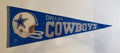 Vintage Dallas Cowboys felt pennant front
