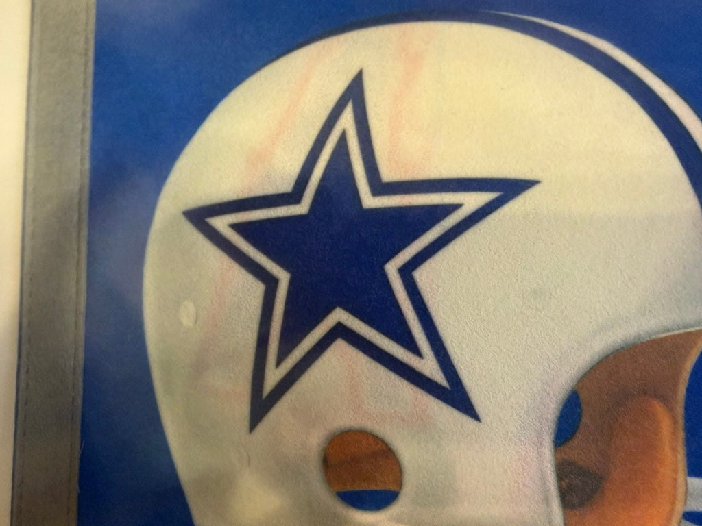 Helmet close-up showing pink dye transfer streaks