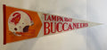 Vintage Tampa Bay Buccaneers felt pennant front