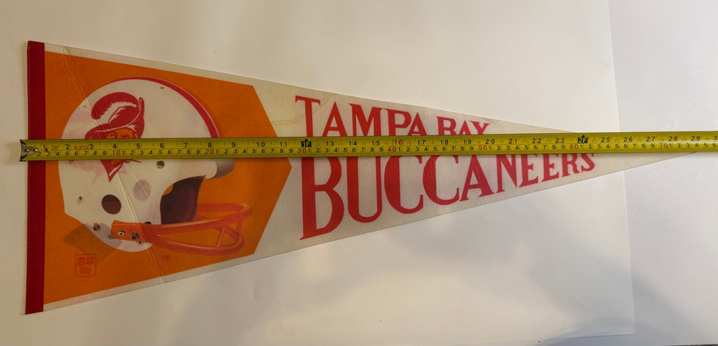 Buccaneers pennant measured 29.5 inches