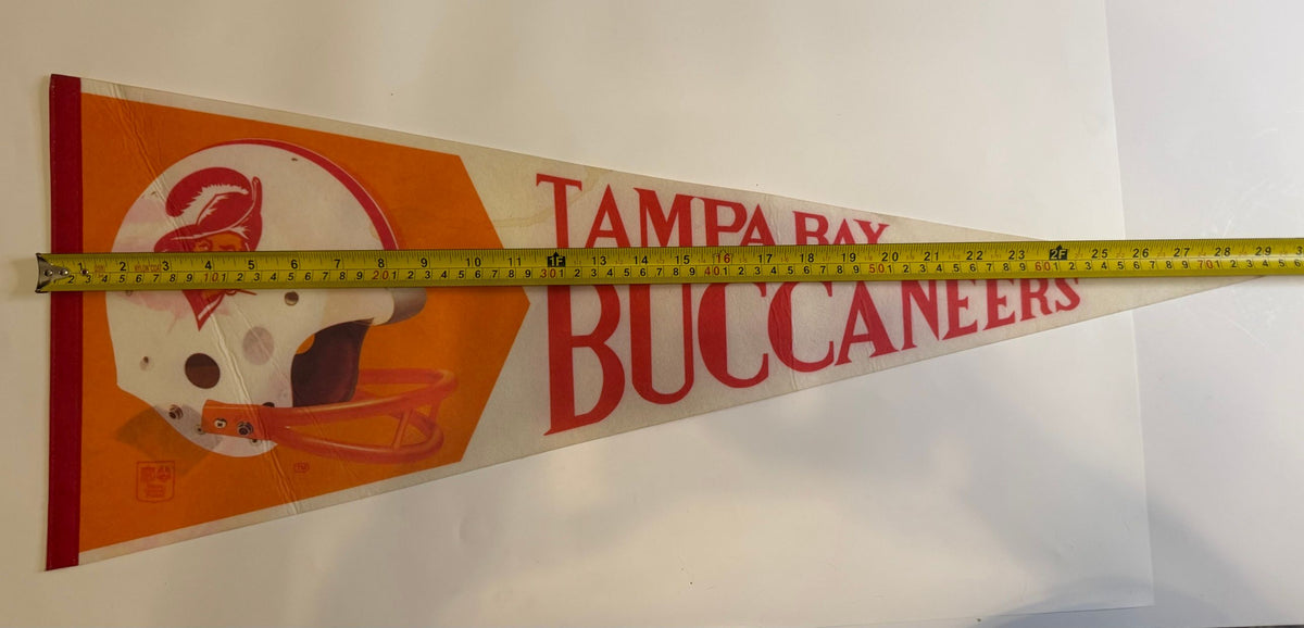 Buccaneers pennant measured 29.5 inches