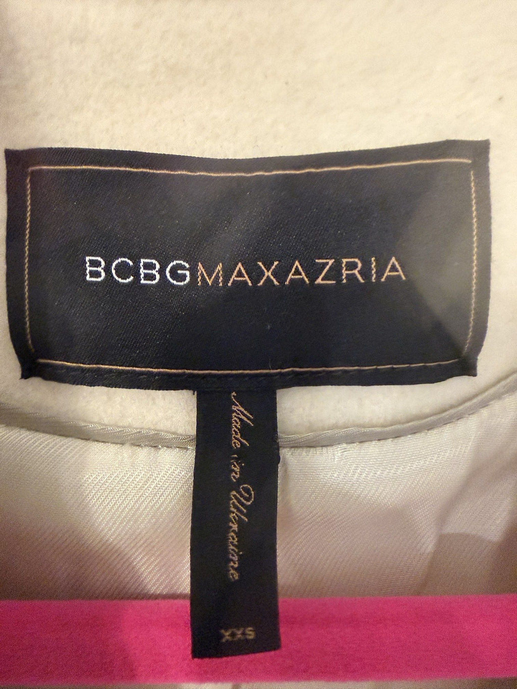 BCBG Max Azria label, Made in Ukraine, size XXS
