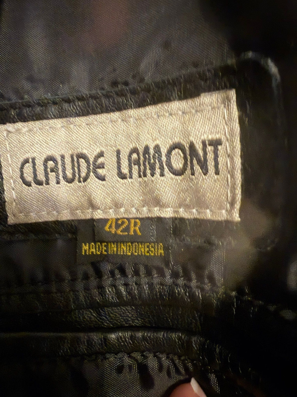 Claude Lamont 42R label