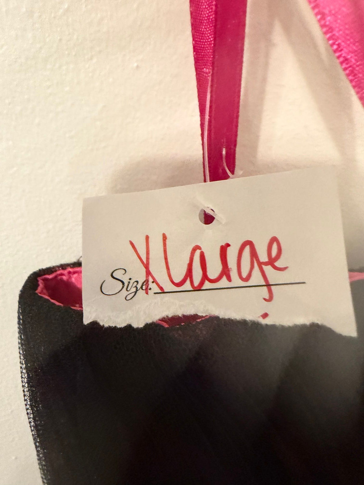 Size XL tag