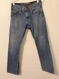 Y2K Levi's 514 slim straight jeans medium wash front