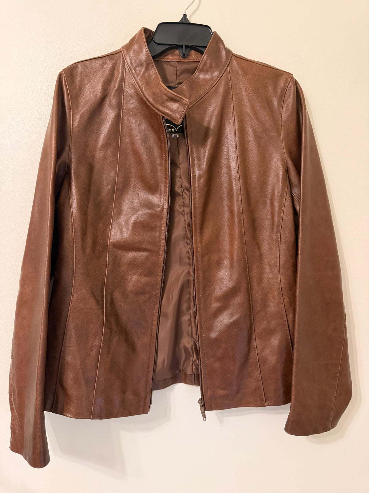 BiBi brown leather jacket