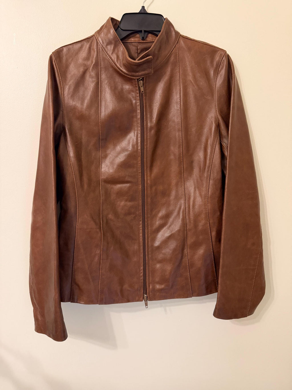 BiBi brown leather jacket