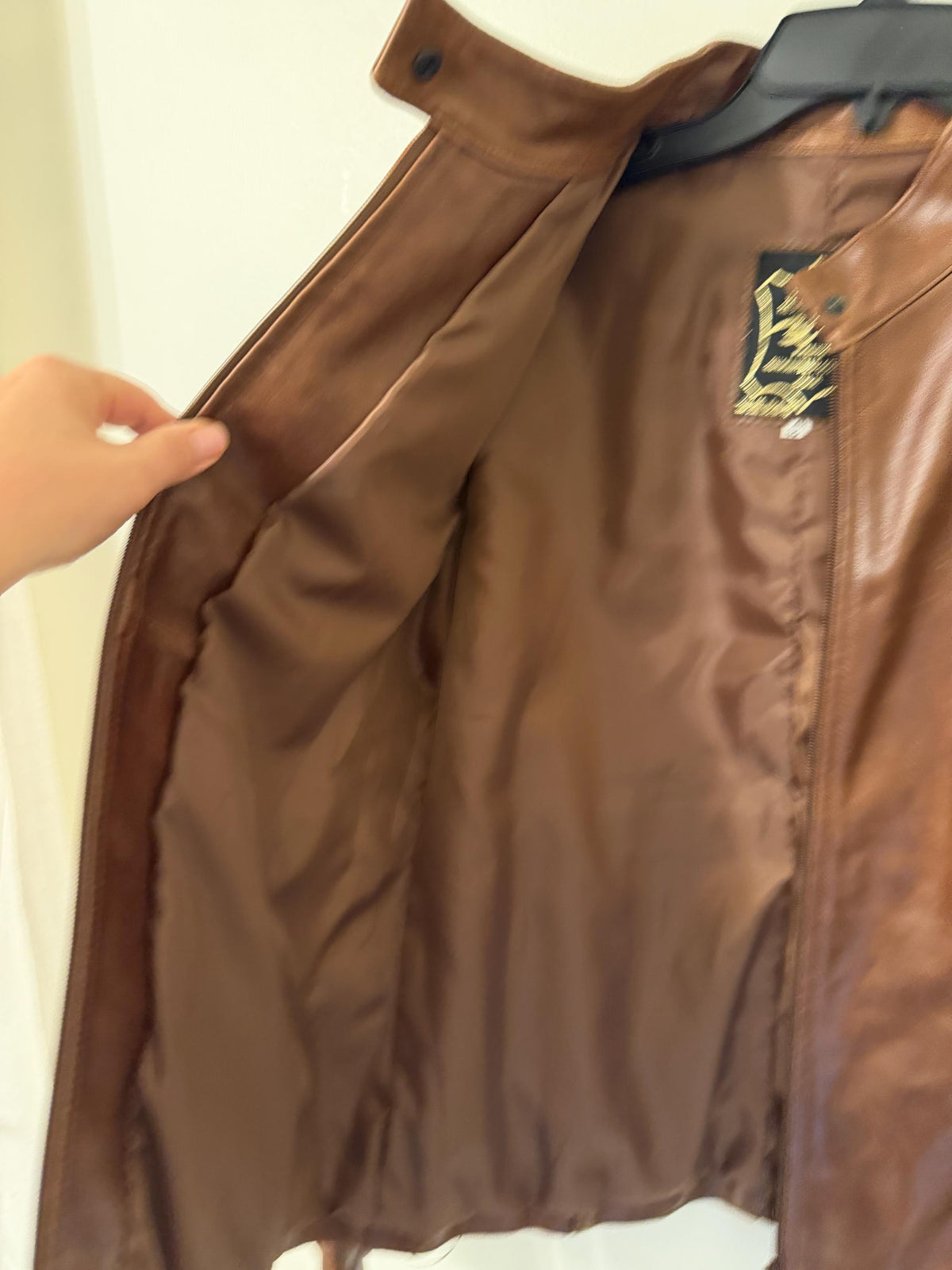 BiBi brown leather jacket