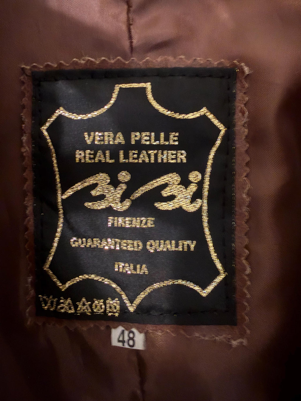 BiBi brown leather jacket