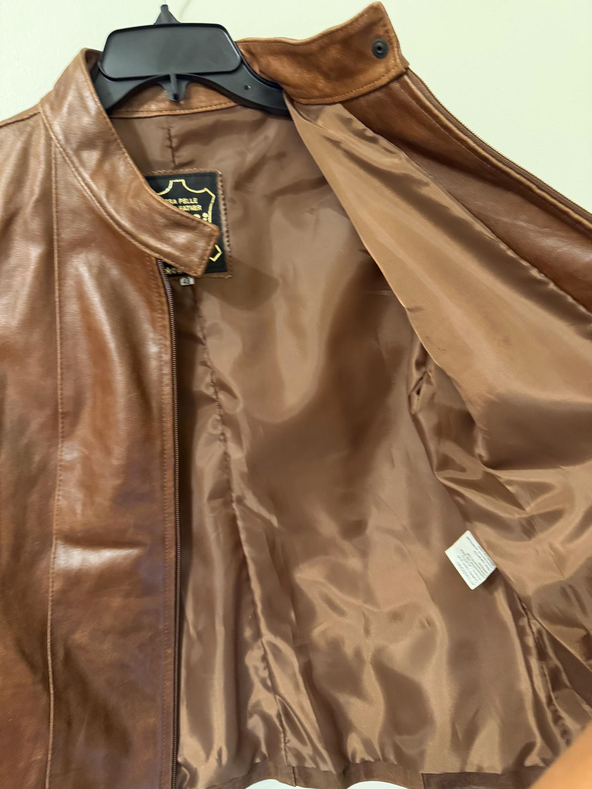 BiBi brown leather jacket