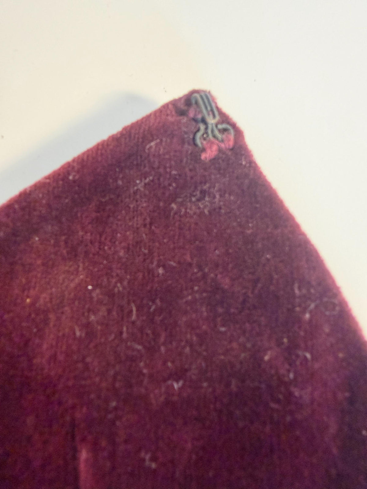 Vintage Burgundy Velvet Faux Pearl Collar Necklace, Victorian Style Choker