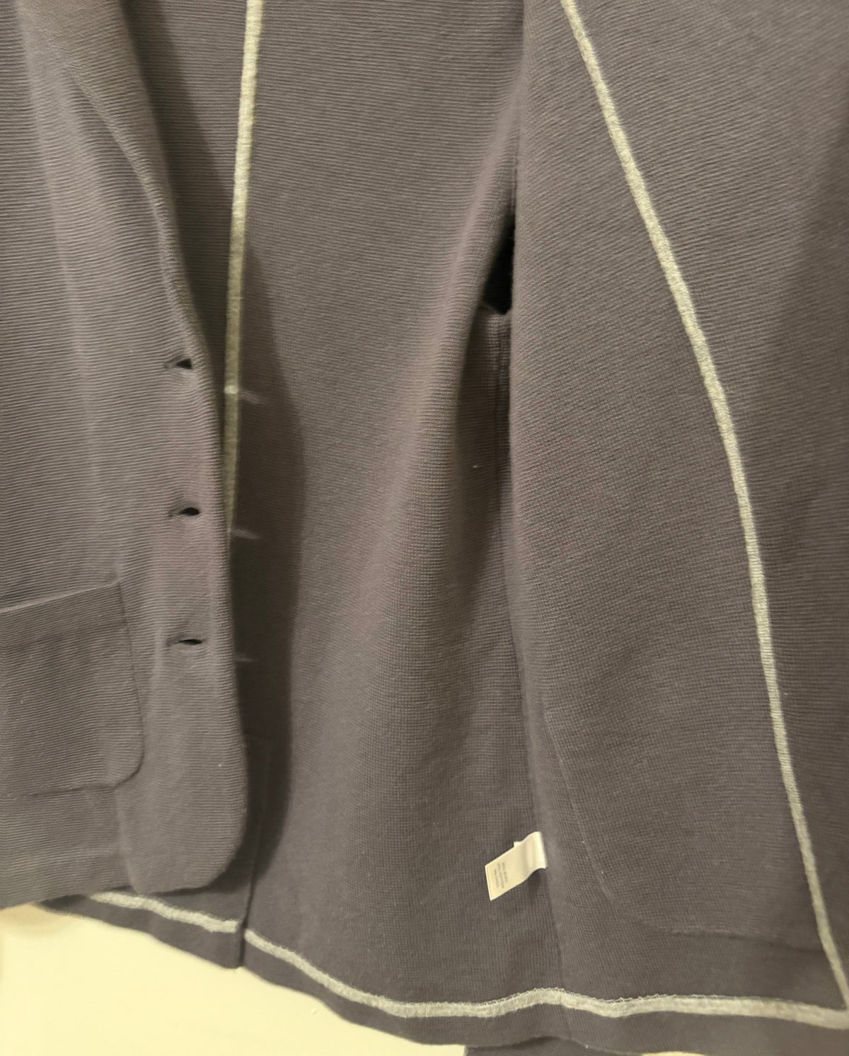 Banana Republic Charcoal Gray Wool Knit Blazer, Women's M, Sweater Jacket