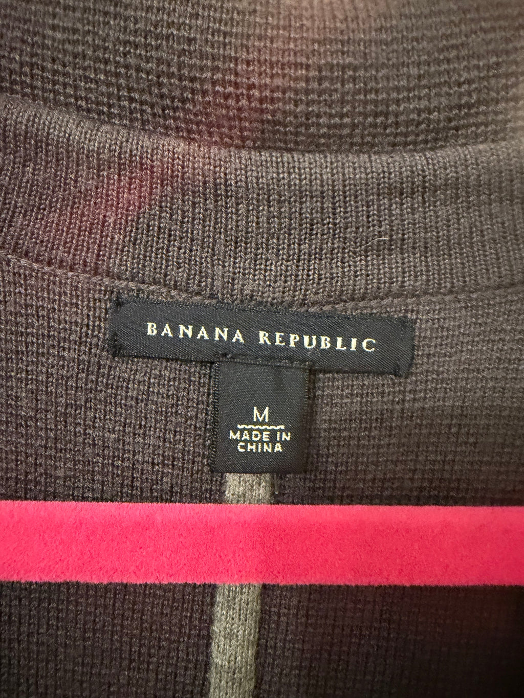 Banana Republic Charcoal Gray Wool Knit Blazer, Women's M, Sweater Jacket