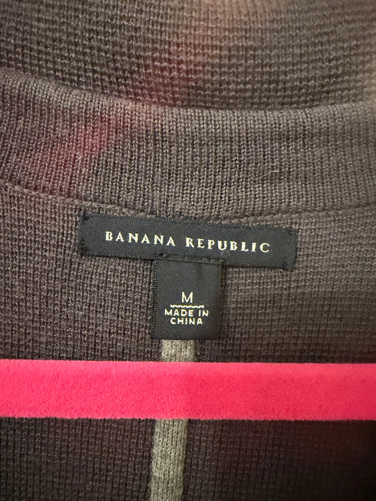 Banana Republic Charcoal Gray Wool Knit Blazer, Women's M, Sweater Jacket