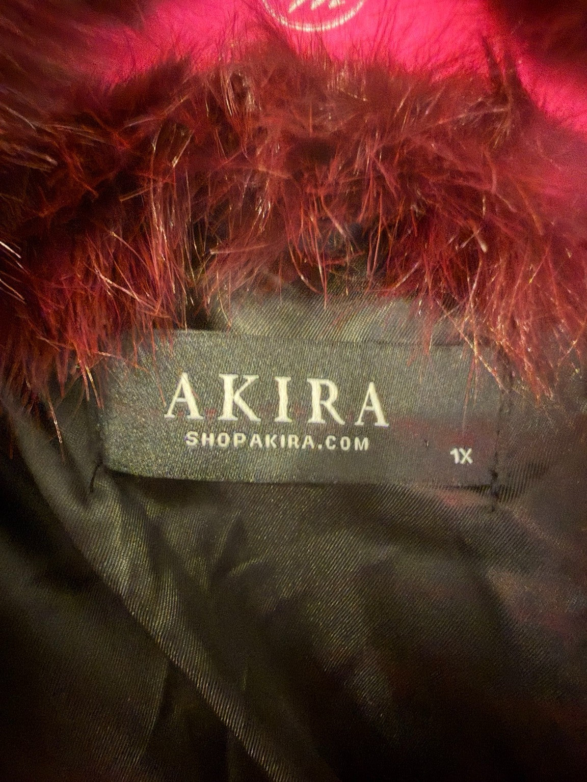 AKIRA faux fur jacket
